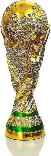 2022 World Cup Soccer Trophy Replica, Soccer Champion League Trophy Replica, Fans Souvenirs, Gifts for Fans Men Gold 27cm