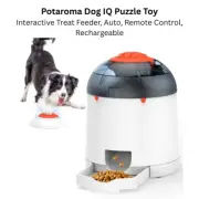 Potaroma Dog IQ Puzzle Toy Interactive Treat Feeder Auto, Remote Control Recharg