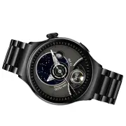 NNETM Smart Watch Big Screen Custom Dial Answer Call Fitness Tracker Sport Smart Watch For Men - Black