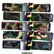 AU Camo 2in1 Color Green Grey Beige Brown Boy Girl Metal Buckle Canvas Belt 26