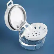 Retainer Cleaner Case Denture Bath Box Cup with Brush Storage Soak Container