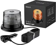 Justech 12/24V 40 LED MAGNETIC EMERGENCY FLASHING RECOVERY WARNING STROBE LIGHT BEACON AMBER 40W TRUCK CAR