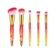 Catzon 5-Pack Professional Makeup Brush Eyeshadow Foudation Blush Brush Set-Yellow