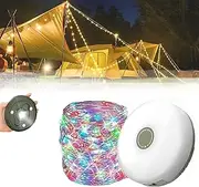 Glowmate 4 in 1 Camp Light, Retractable String Lights, Waterproof Camping Lights, Portable Led String Lights (33 Feet)