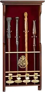 The Noble Collection Harry Potter 4 Wand Display - Wooden Display Case for 4 Wands (Not Included) - Officially Licensed Film Set Movie Props Gifts Merchandise