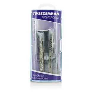 微之魅 Tweezerman - 專業小尺寸眉夾套裝: 斜口眉夾 + 尖頭眉夾Professional Petite Tweeze Set: Slant Tweezer + Point Tweezer