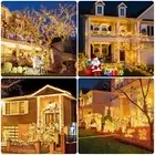 Solar String Lights for Outdoor, 12M 100 LED Christmas Solar String Lights wi...