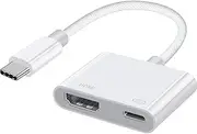 USB C to HDMI Adapter USB Type C Adapter Multiport AV Converter with 4K HDMI Output and USB C 60W Fasting Charging Port Compatible for MacBook Pro/Air 2020 2019 iPad Pro 2019 etc
