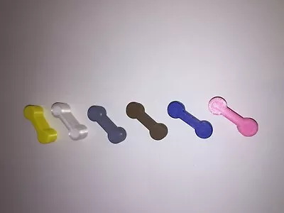 (6) DOG BONES for Wooden Train Tracks Thomas - Brio - IKEA - PICK from 20 COLORS