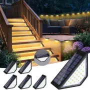 Solar Step Lights Outdoor, IP65 Waterproof LED Outside Deck Lights Warm White...
