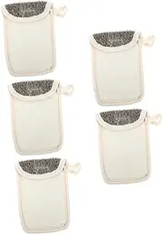 OFFIGAM 5Pcs Soap Foaming Bags Multipurpose Exfoliating Mesh for Face Cleaning Bathing for Easy Drying Travel Accessory