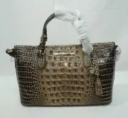 NWT Brahmin Mini Asher Satchel/Shoulder Bag in Coffee Melbourne