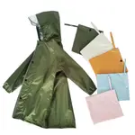 ENBIHOUSE 輕便兒童雨衣學生日式簡約風雨衣帶大防雨帽簷書包空間