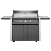 BeefEater 1600 Series Dark 5 Burner BBQ & Trolley with Side Burner