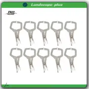 10 pack 11" Swivel Pad Locking C-Clamp Locking Pliers & Entrained Rotary Gasket