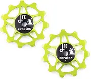 JRC Components 11T Ceramic Pulley Wheels | Compatible with Shimano 105 R7150 & Ultegra R8150 | Hybrid Ceramic Derailleur Pulley Wheel Suitable with Shimano 12 Speed