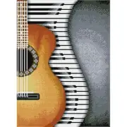 Diamond Dotz Square Art Craft Kit 12.2"X16.14" Classical Jazz Instruments DQ8004