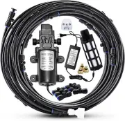 Outdoor Misting Cooling System With Pump Kit, 65.6Ft(20m) Misting Line