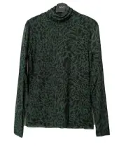 Ladies Next/Mix Animal Print Green Mesh Top UK XS 6-8, S 10, M 12, L 14