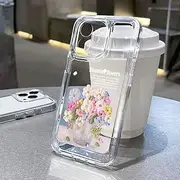 Butterfly Crystal Clear Case for iPhone 13 11 14 Pro Max 12 XS Max X XR 7 8 Plus SE 2022 2020 Cases Luxury Shockproof Soft Cover,01TA36,for iPhone 7