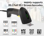 JR Barcode Scanner 1D 2D Barcode Reader Handheld Fast scan For reatail Shop