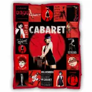 Cabaret Blanket, Cabaret Movie Musical Fleece, Sherpa Blanket