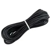 Elastic Bungee Shock Cord 3/16" and 50 Feet Length Rope, Black Color