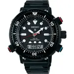 SEIKO 精工 PROSPEX 40週年 鮪魚罐頭 阿諾太陽能雙顯潛水錶(SNJ037P1/H855-00C0SD)