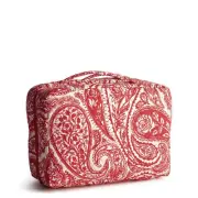 Vera Bradley Premium Cotton Lay Flat Travel Organizer Paisley Key