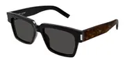 Saint Laurent SL 732/F VADIM Asian Fit 002 Men's Sunglasses Black Size 55
