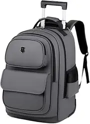[Vsenkes] Laptop Backpack,Suitcase with Wheels,Water Resistant,Trolley Business Cabin Bag