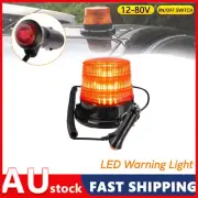 Emergency Car Beacon Strobe Amber Light Flashing Warning Rotating Lamp 12V-80V