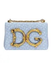 Dolce Gabbana Dg Girls Medium Shoulder Bag One size light blue