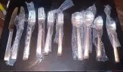 Lot of 2 ROBERT WELCH Stainless Flatware 5 (Five) Piece Place Setting Mercury?