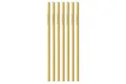 7x White Magic Bamboo 20cm Eco Basics Beverage Drinking Straw Reusable Single