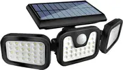 Solar Lights Outdoor - 800Lumens 74 LED Wireless Motion Sensor Light