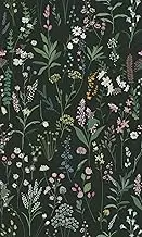 Rose Floral Drawer Liner Peel and Stick Contact Paper self Adhesive Wallpaper Removable Vinyl Decorative Shelf Drawer Liner 118 inch x17.4inch (Dark Green Floral, 118 inch x 17.4 inch)