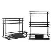 Syrup Bottle Display Stand Metal Storage Rack for Tabletop Pantry Coffee Bar