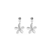 ANYCO Fashion Earrings Siver 925 Sterling Sweet Opal Zircon Flower Pendant for Women Jewelry