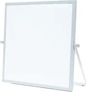 White Board Dry Erase Easel Magnetic Whiteboard with Stand Dual-Sided Message Boards Desktop Wall-Mounted with 1pcs Erasable Pen 2pcs Magnets for Drawing Painting Teaching Students White One Size