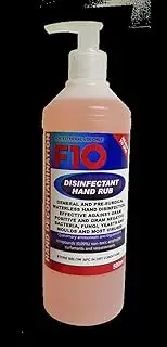 F10 Disinfectant Hand Rub Alcohol Free Sanitiser 500ml
