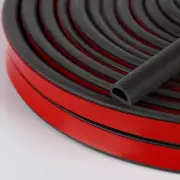 Silicone Weather Stripping Door Seal, 20FT Self Adhesive D-Shaped Door Weathe...