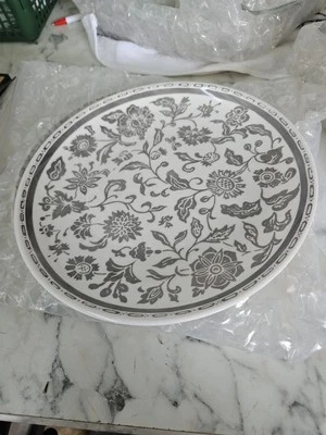 12 Piece Melamine 222 FIFTH Dinnerware Set Bowls. New Dynasty Imperial Blue