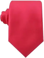 [Zasel] Mens Hot Pink 8cm Plain Extra Long Neck Tie Plain Ties