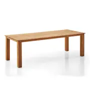 Barbados Outdoor Teak 2.4m Table in Rectangle FSC Certified Teak Timber - Outdoor Teak Tables