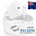 Fast Charger 20W USB Type-C Block PD Cable For iPhone 14 13 12 11 Pro Max XS 8 6