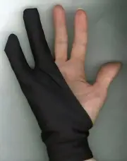 Drawing Glove 2 Fingers Low Friction Non Smudge Lt Wt for Art Student Artist