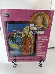 CRAFT MASTER THE BIONIC WOMAN JAMIE SOMMERS PAINT BY NUMBER SET 1975- NEW SEALED