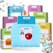 Toddler Toys Talking Flash Cards, 510 Sight Words Kids Xmars Birthday Gifts, Autism Sensory Toys for Autistic Children, Preschool Learning Montessori Toy for 3 4 5 6 Years Old Boys Girls Blue