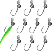 Bass Jig Heads,Freshwater Angling Hook - Freshwater and Saltwater Fishing Jigs Lead Hooks for Tilapia, Crappie, Bass, Bluefin Bream